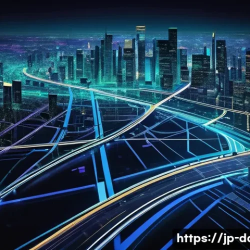 데이터사이언스에서 차원 축소 - **Prompt: "The Data Jungle Transformed by Clarity"**
    A wide, immersive shot depicts a bustling, ...