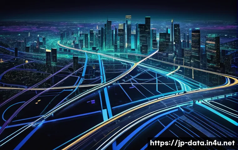 데이터사이언스에서 차원 축소 - **Prompt: "The Data Jungle Transformed by Clarity"**
    A wide, immersive shot depicts a bustling, ...